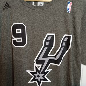 Adidas San Antonio Spurs #9 Tony Parker Large Shirt Basketball NBA Casual Gym